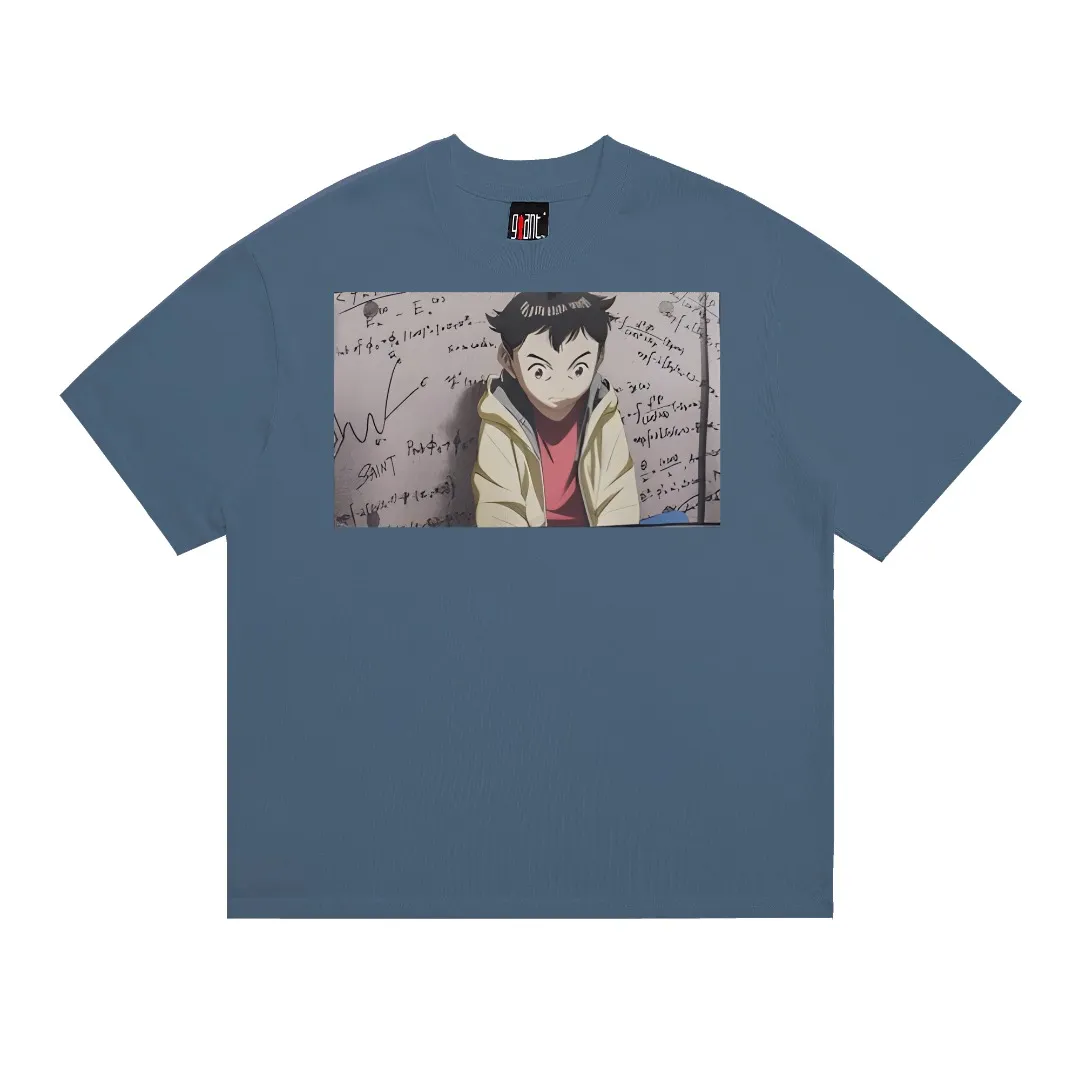 Stylish brand Saint Michael Pluto cartoon animation printed American summer high street casual half-sleeved shirt T-shirt with digital white ink direct injection, the fabric is breathable and the pattern is three-dimensional and clear. Fabric: Double yarn 240g Style number: S896 Size: S-M-L-XL Color: Blue Price: P110